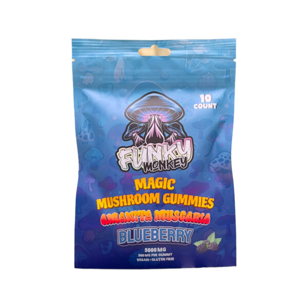 Funky Monkey - Mushroom Gummies blue-berry-5000mg