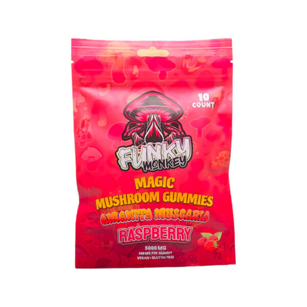 Funky Monkey - Mushroom Gummies respberry-5000mg
